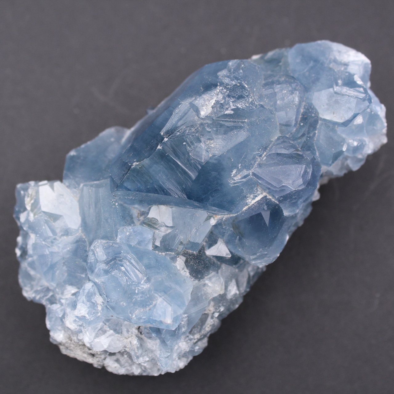 Cristaux de célestite bleue