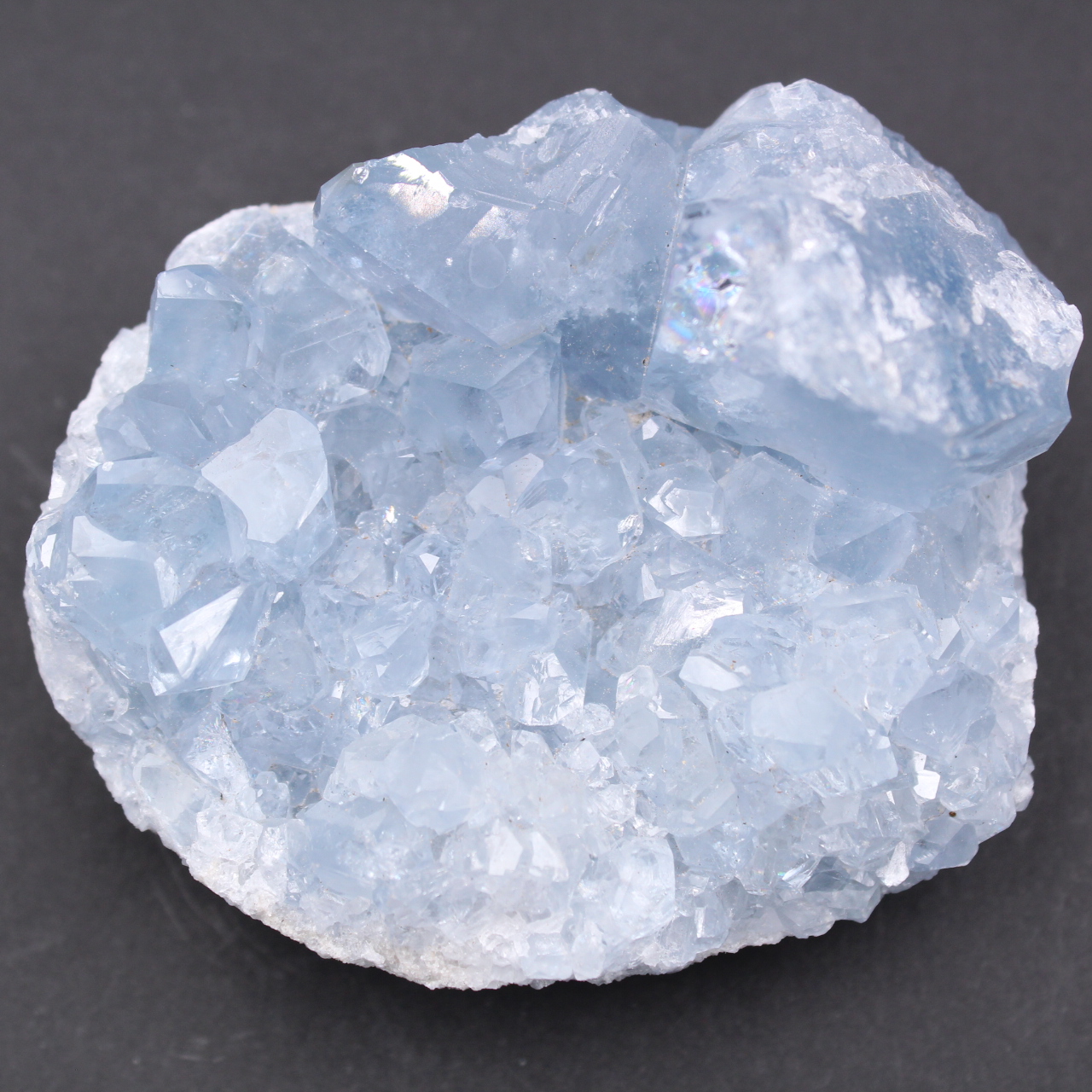 Cristaux de célestite bleue