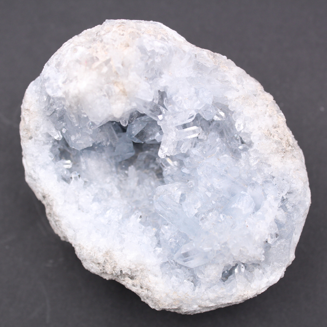 Cristaux de célestite bleue