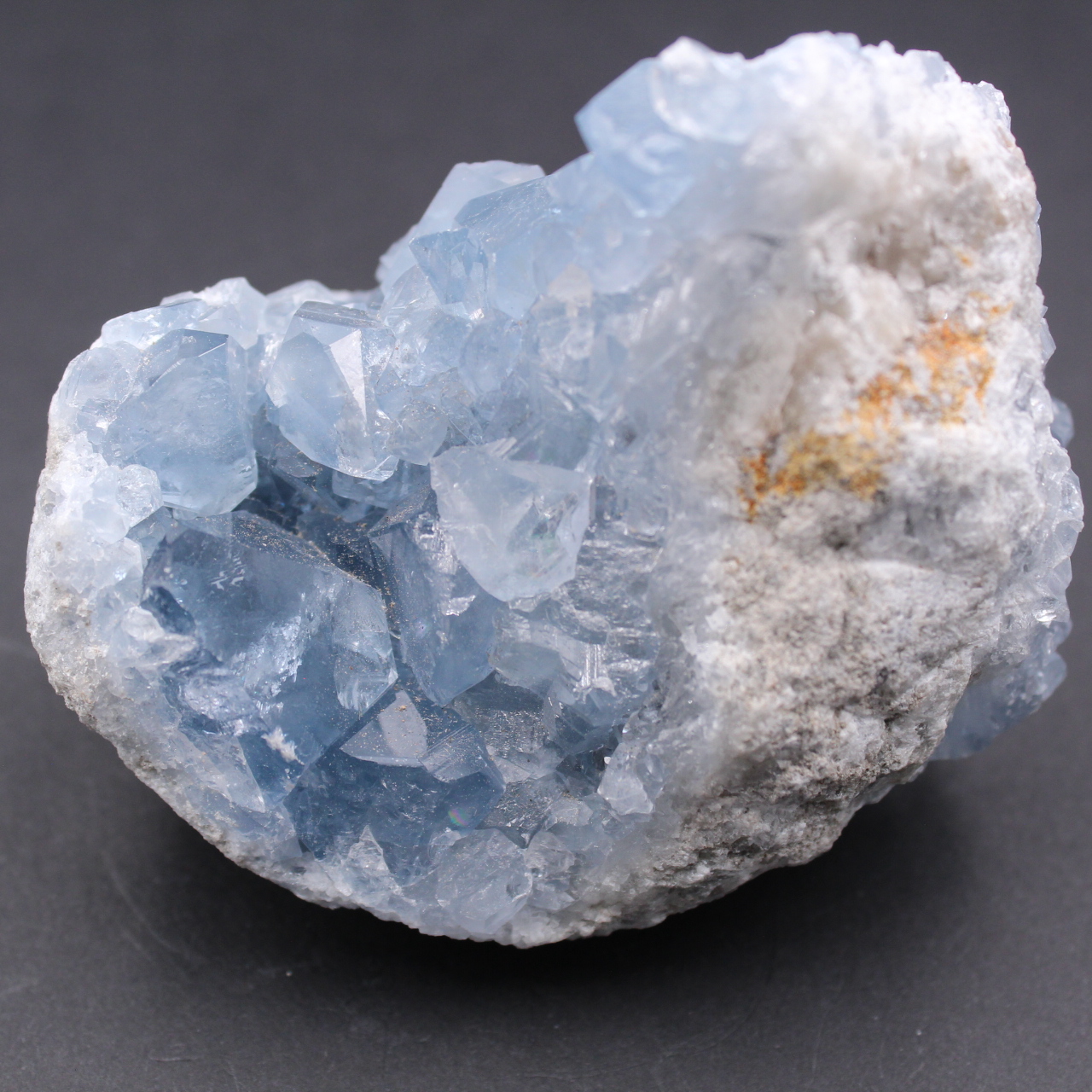 Cristaux de célestite bleue