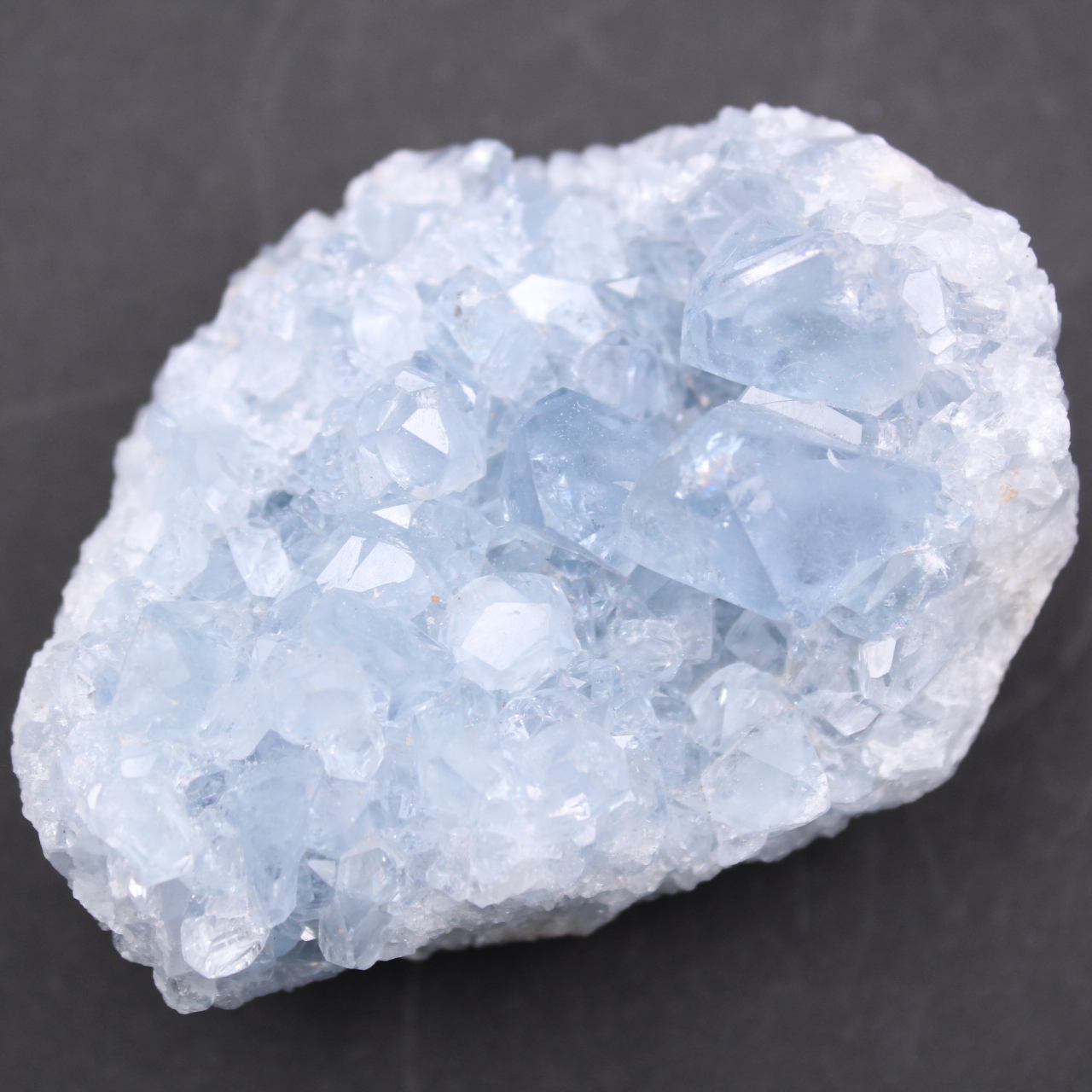 Cristaux de célestite bleue