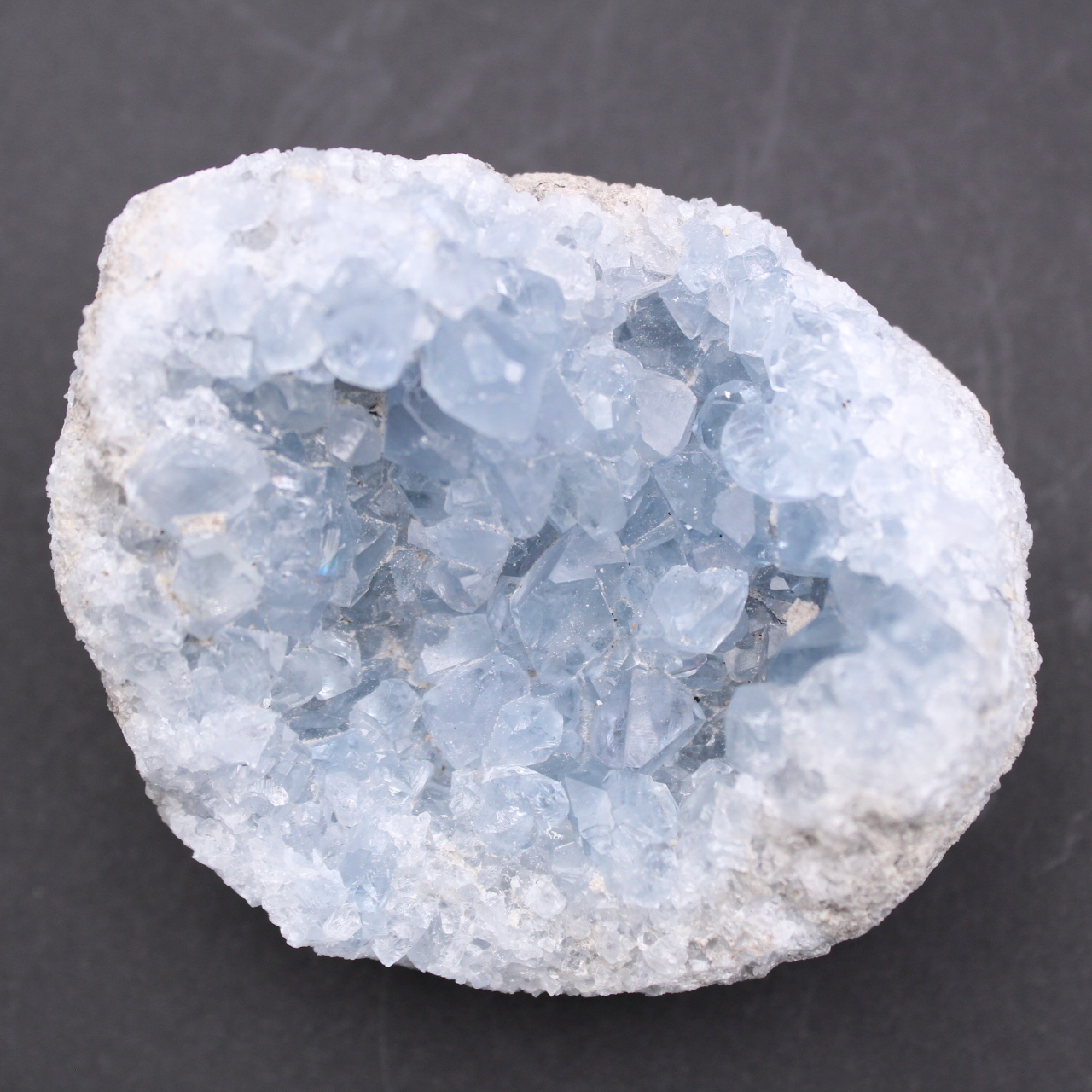 Cristaux de célestite bleue