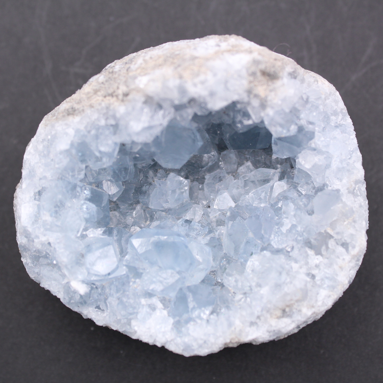 Cristaux de célestite bleue