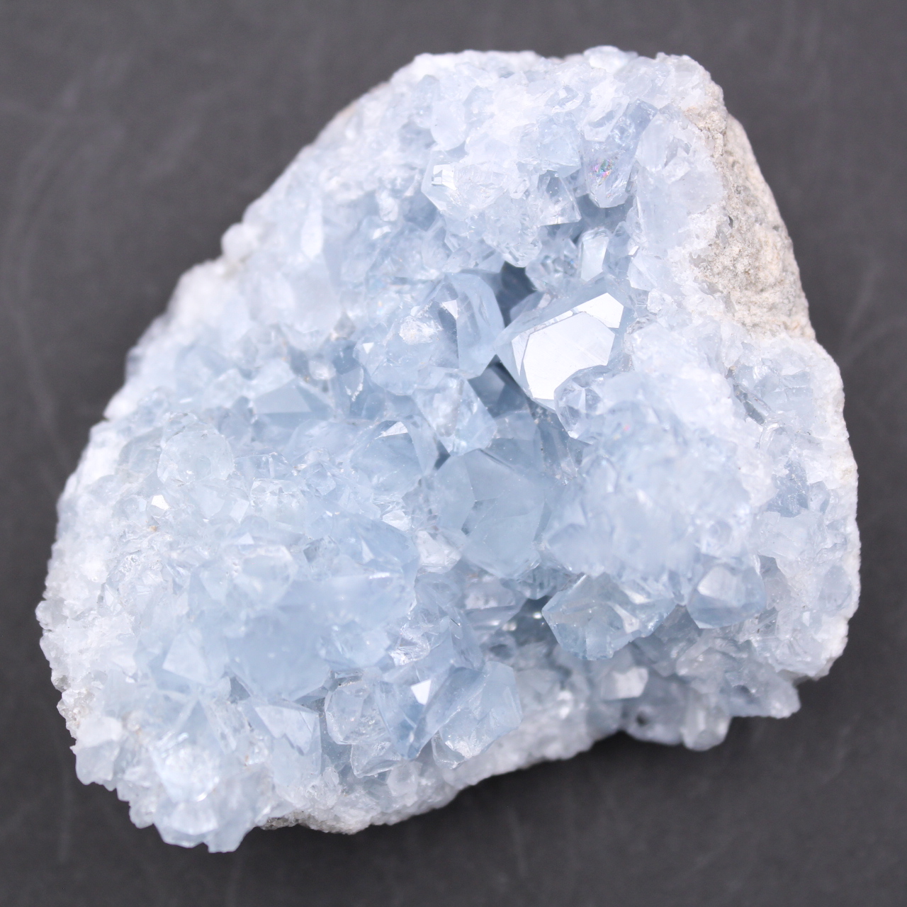 Cristaux de célestite bleue