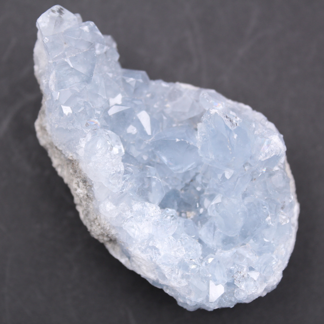 Cristaux de célestite bleue