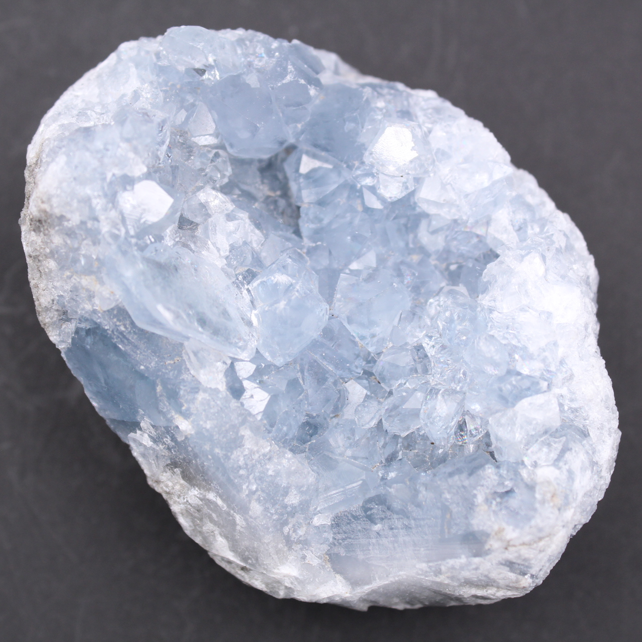 Cristaux de célestite bleue