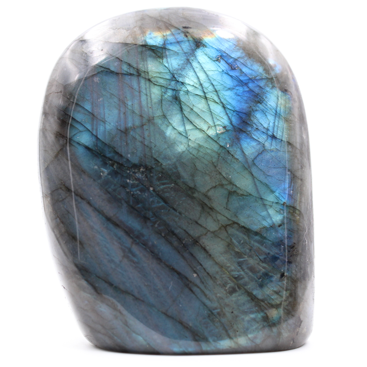 Bloc en pierre de labradorite bleue