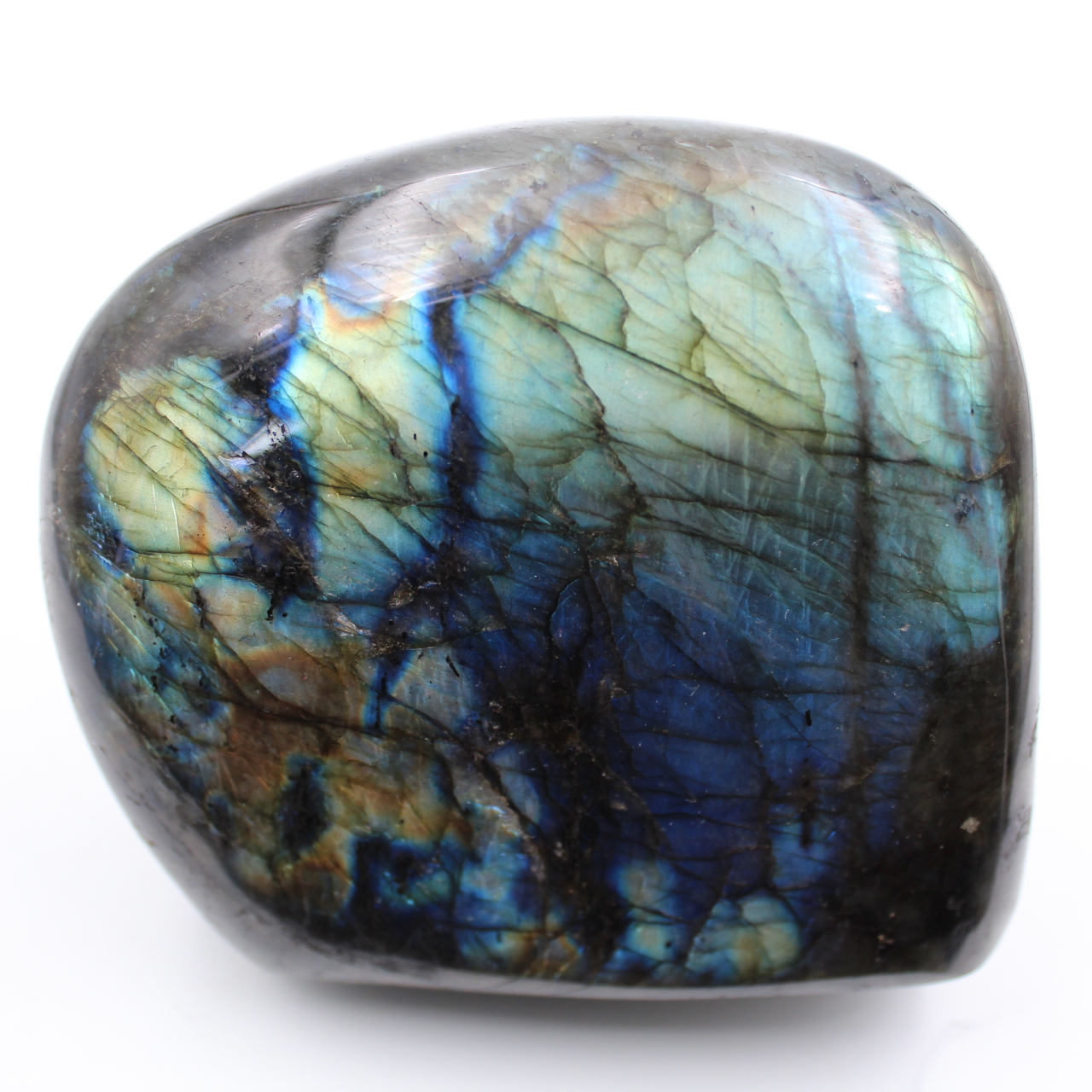 Pierre de décoration, labradorite polie