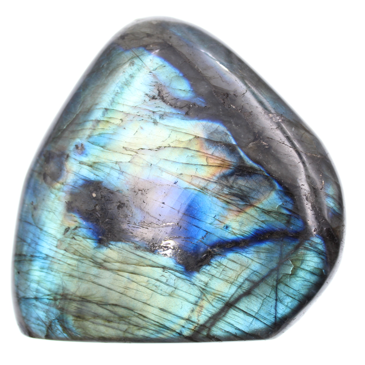Labradorite multicolore, forme libre pour décoration