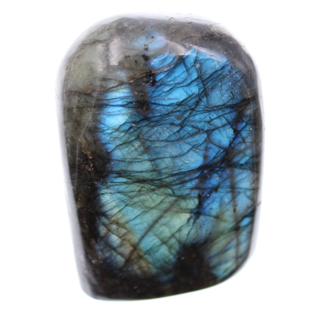 Pierre bleue de labradorite bloc à poser