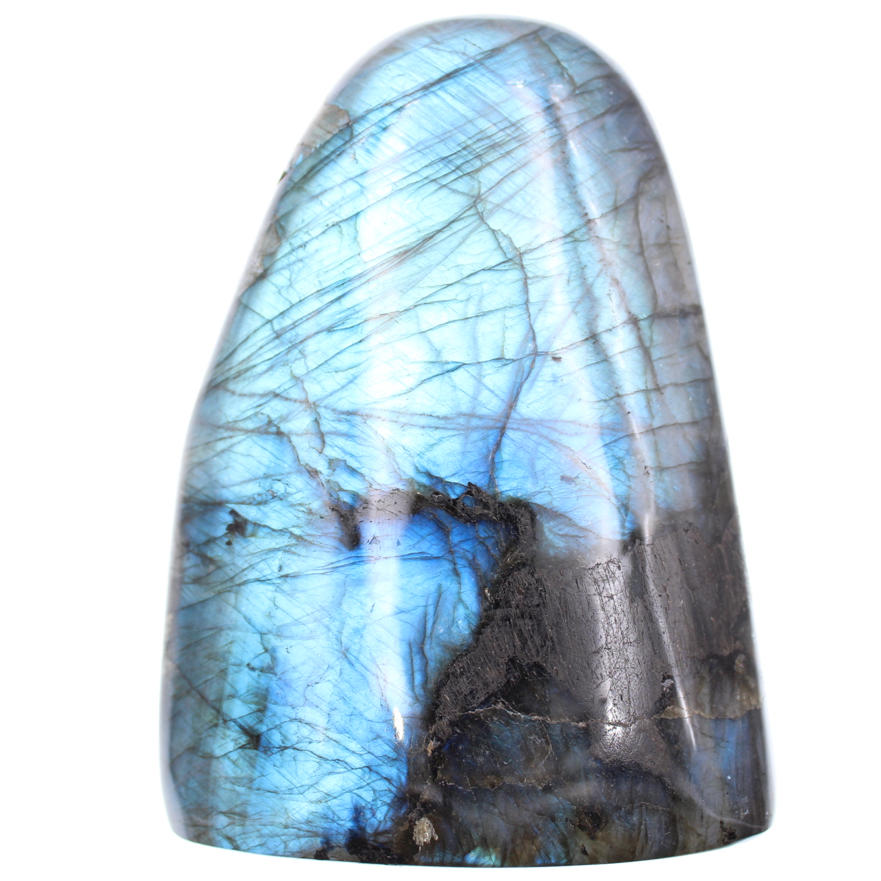 Pierre en labradorite de couleur bleue