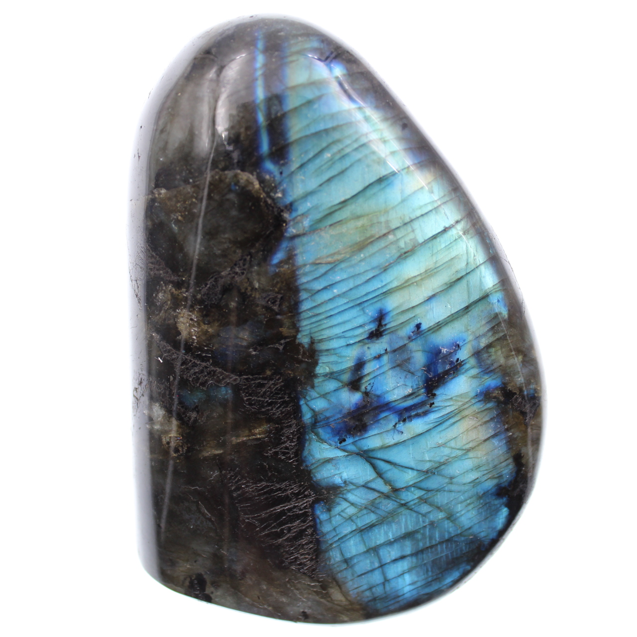 Pierre en labradorite de couleur bleue