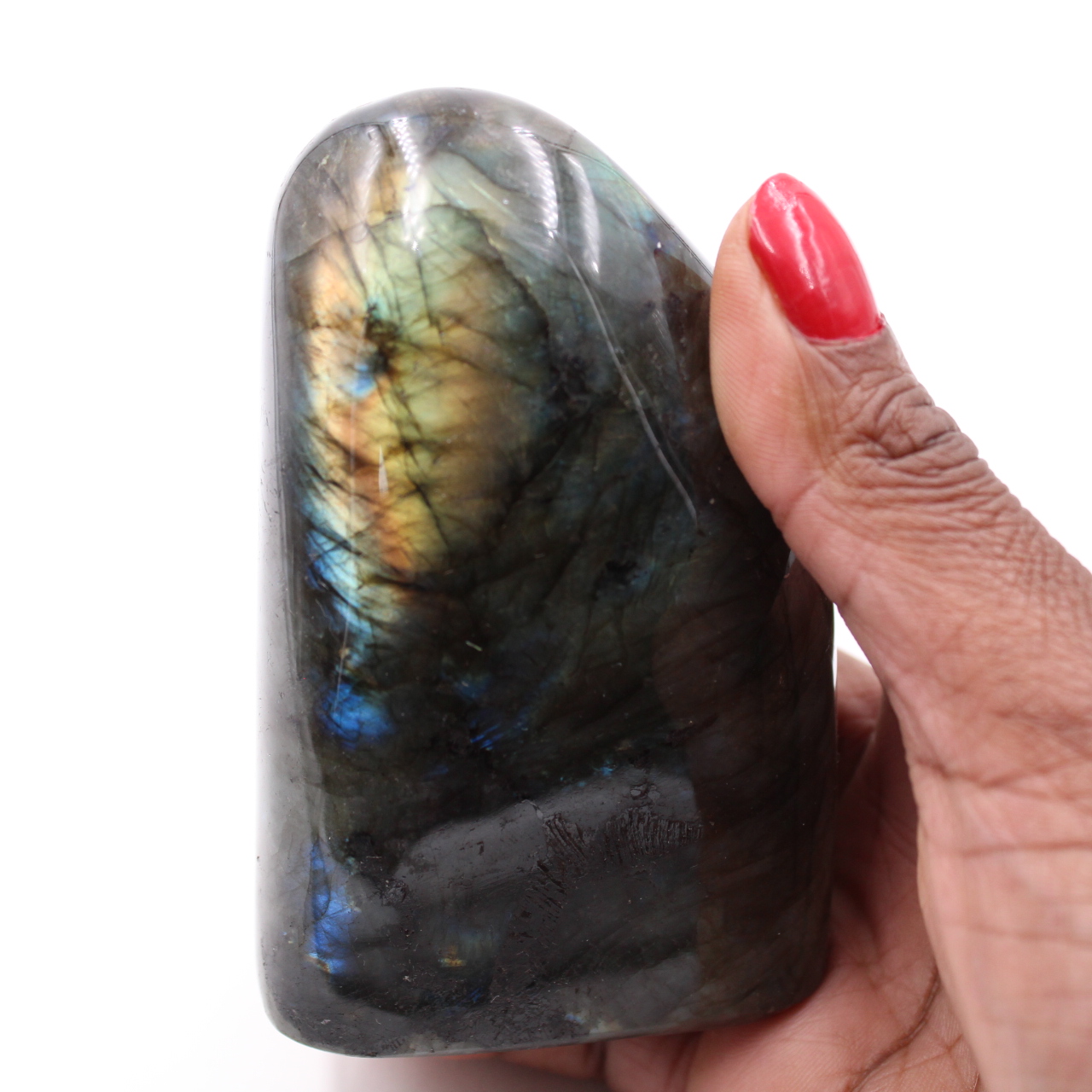 Bloc de pierre de labradorite