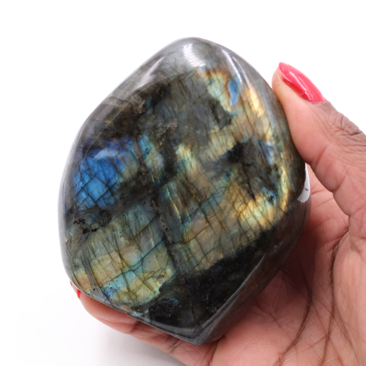 Bloc de pierre de labradorite