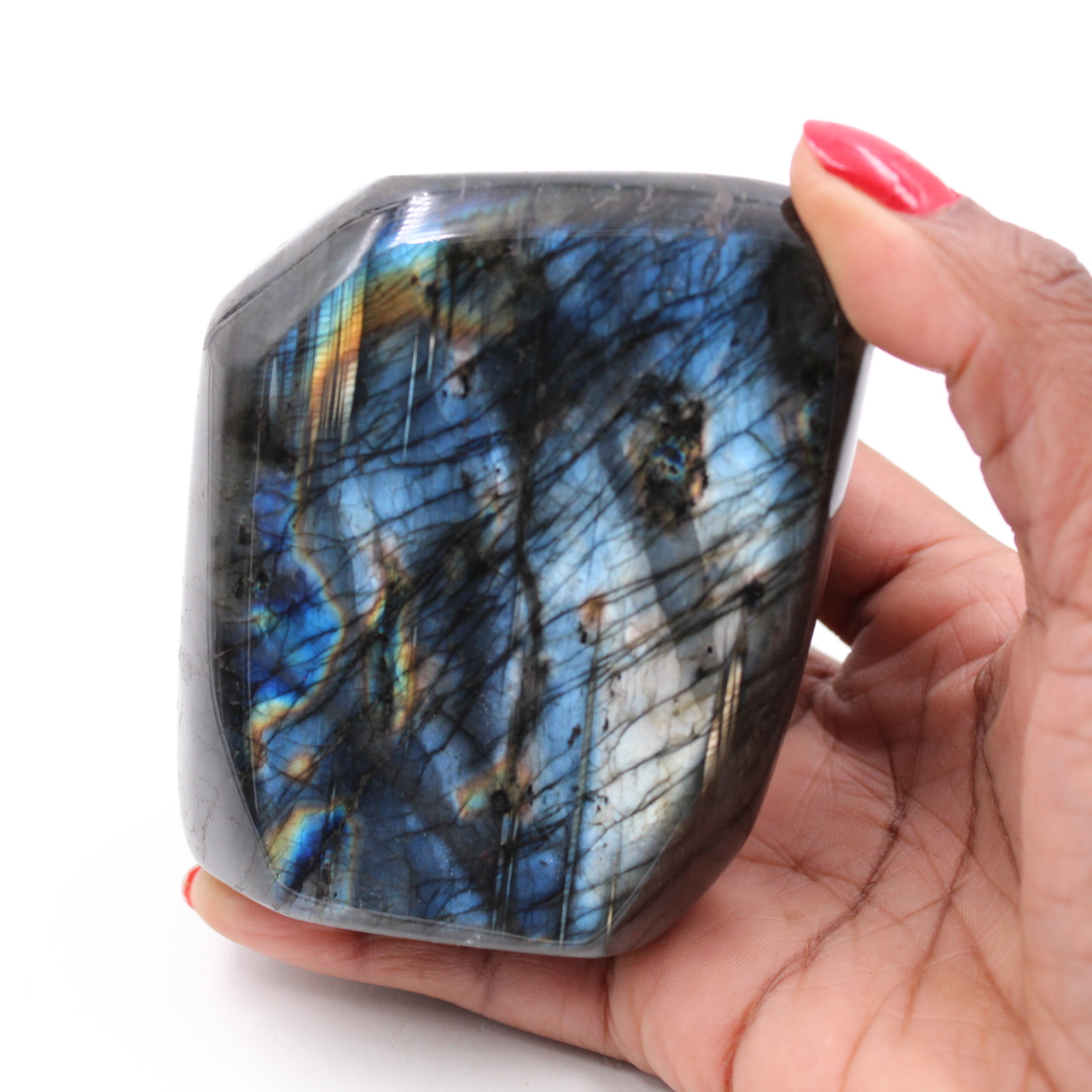 Pierre polie de labradorite
