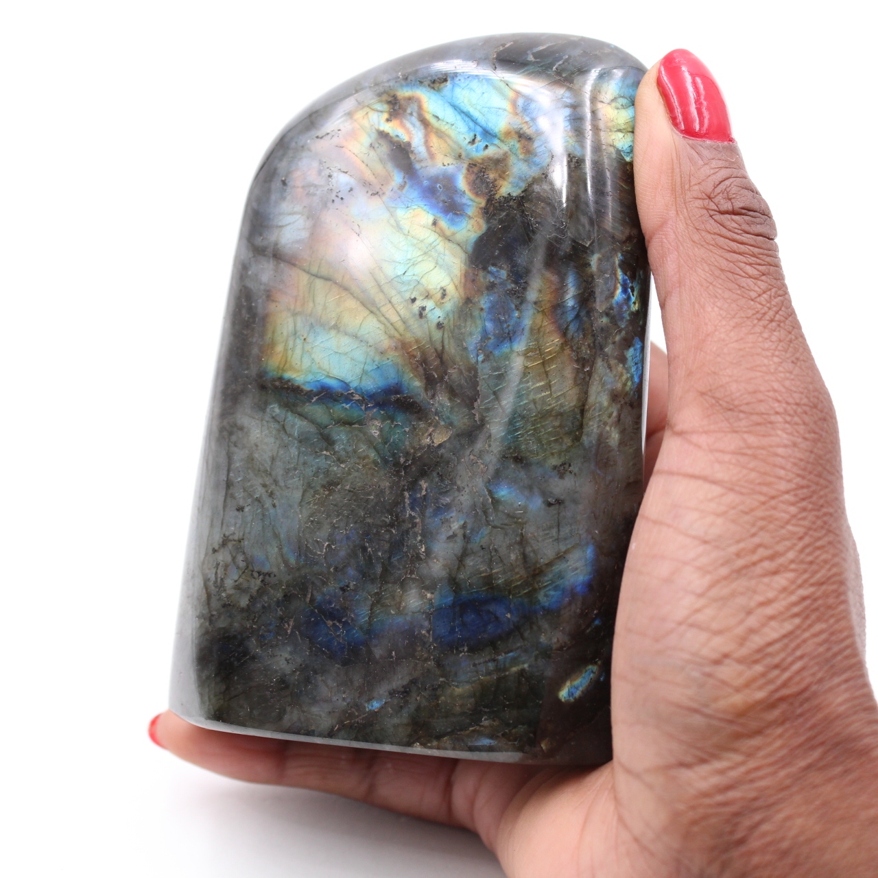Bloc de pierre de labradorite