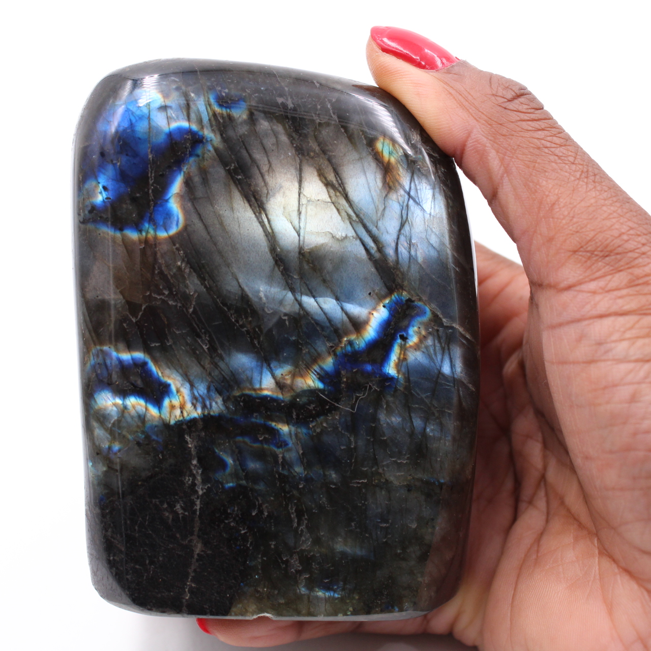 Pierre polie de labradorite