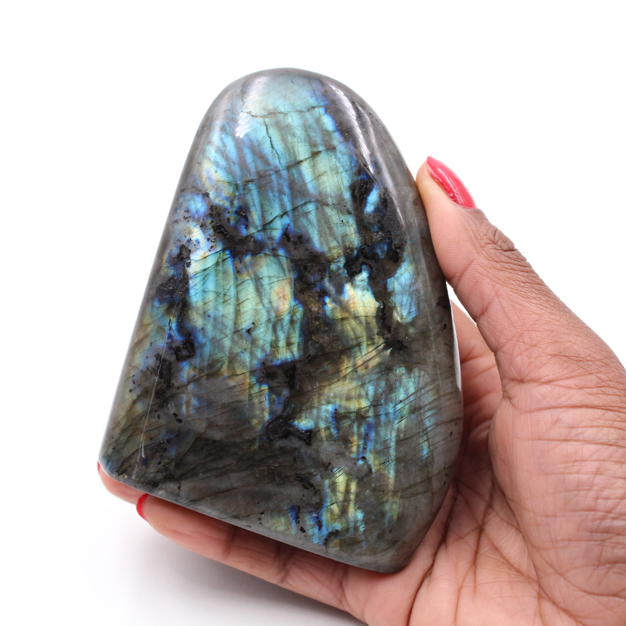 Pierre polie de labradorite