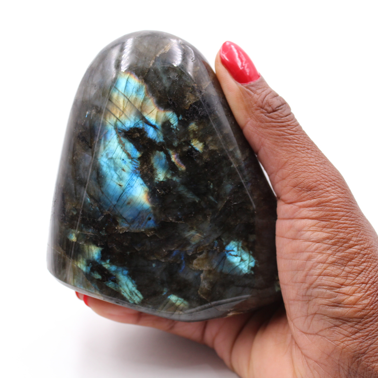 Pierre polie de labradorite