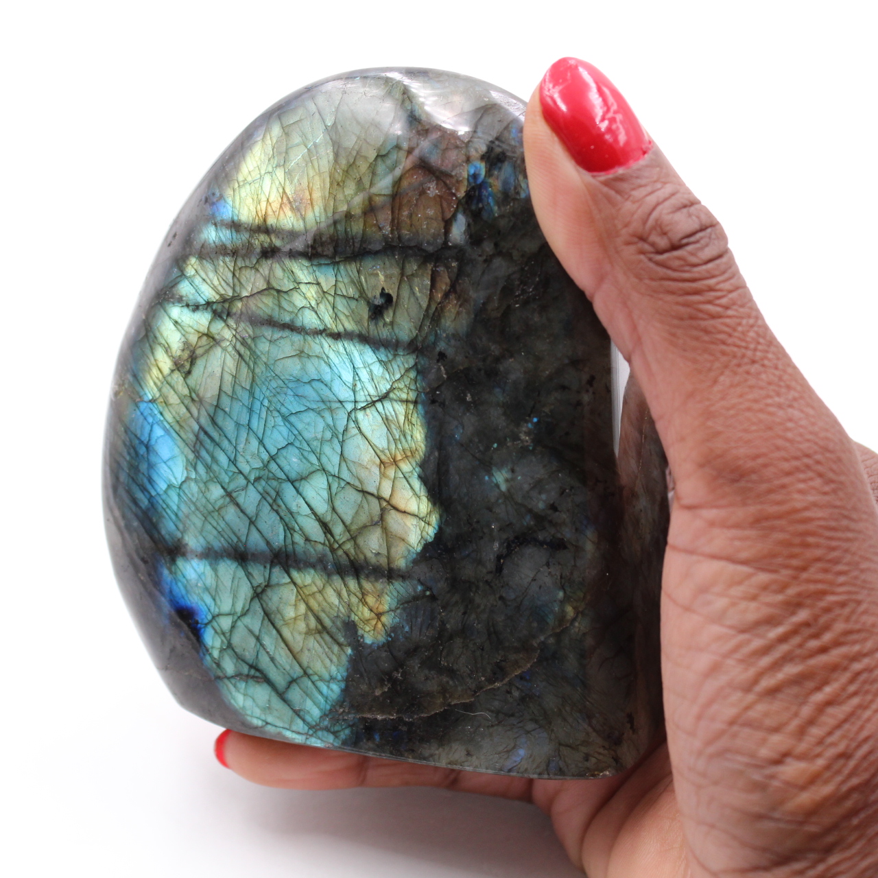 Bloc de pierre de labradorite