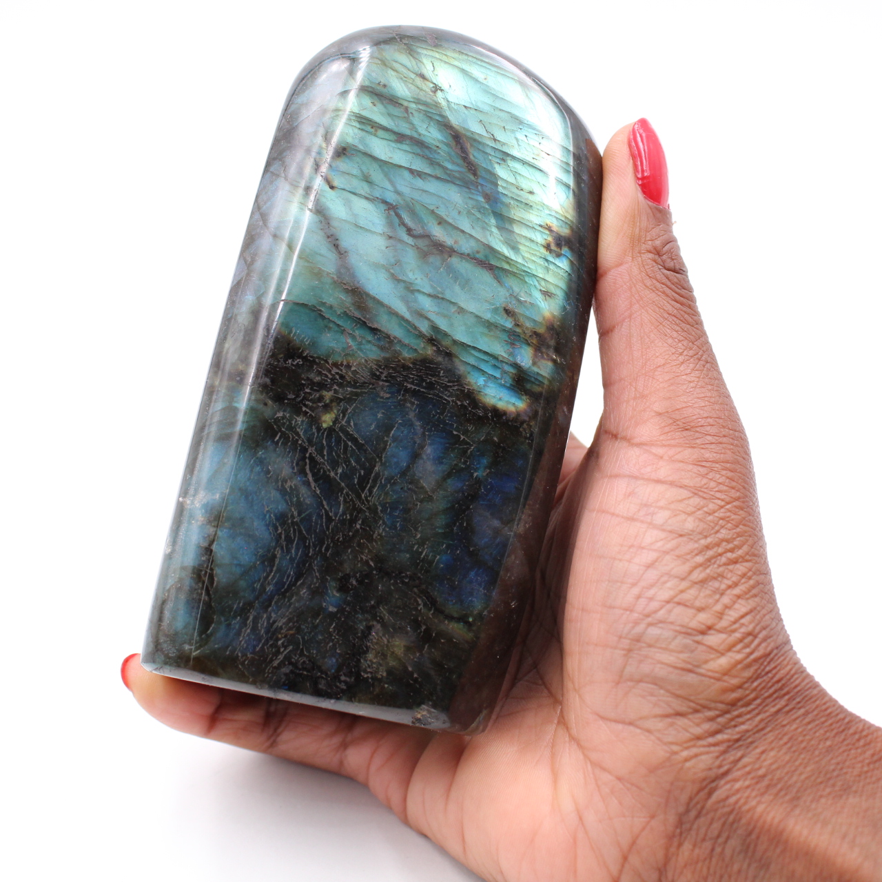 Bloc de pierre de labradorite