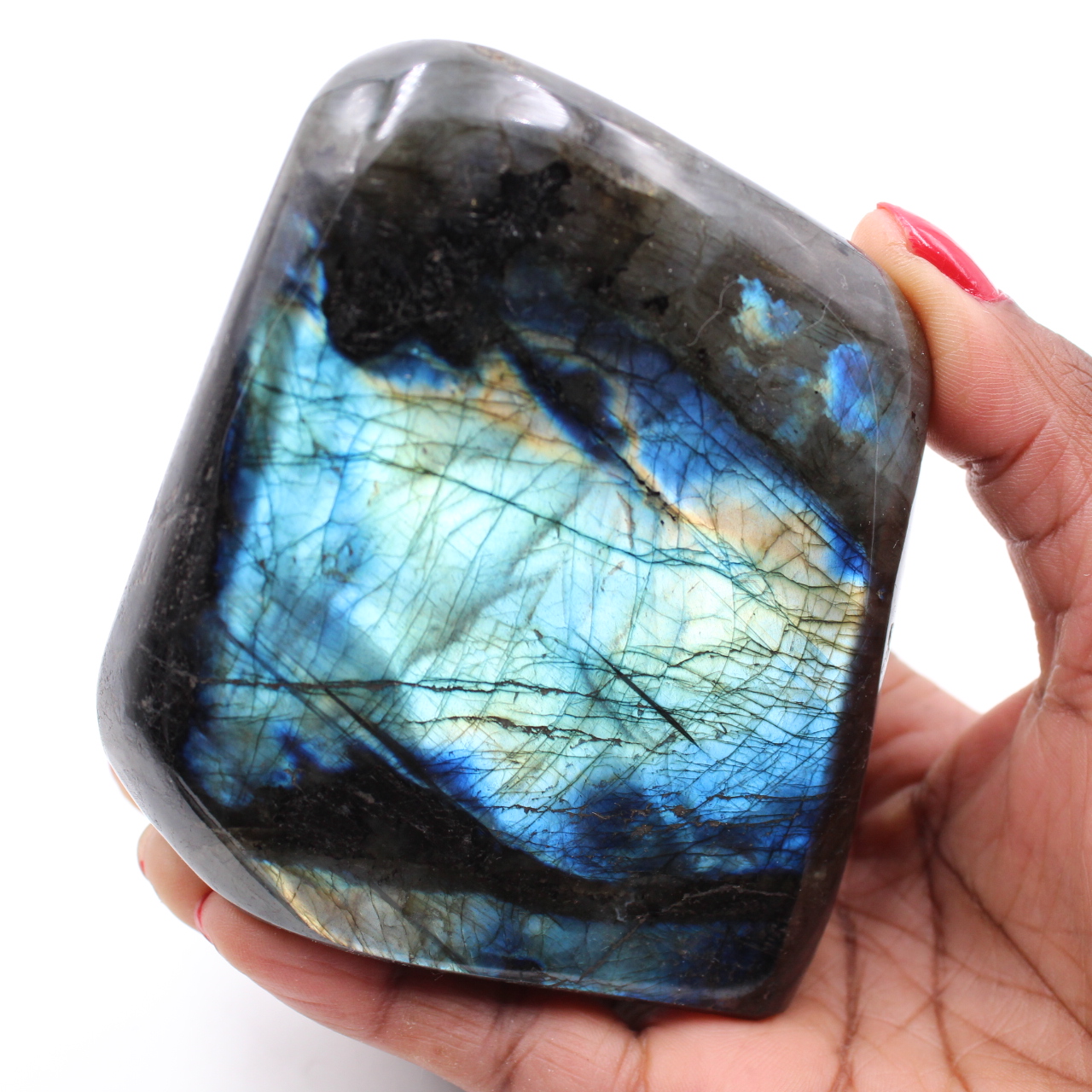 Bloc de pierre de labradorite