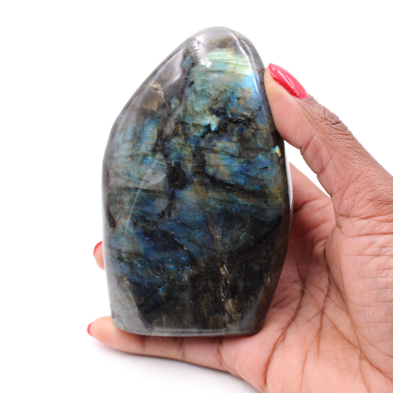 Pierre polie de labradorite
