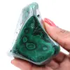 Bloc de malachite semi-poli - 0