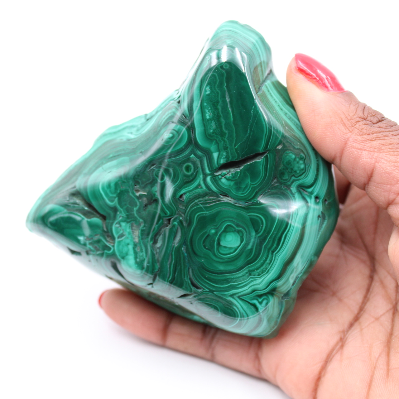 Malachite semi-polie