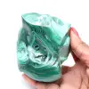 Bloc en malachite semi-poli - 0