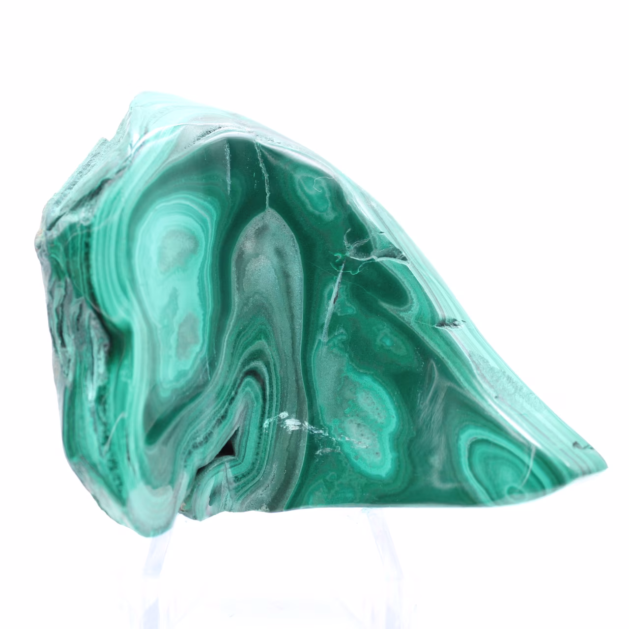 Bloc de malachite naturelle