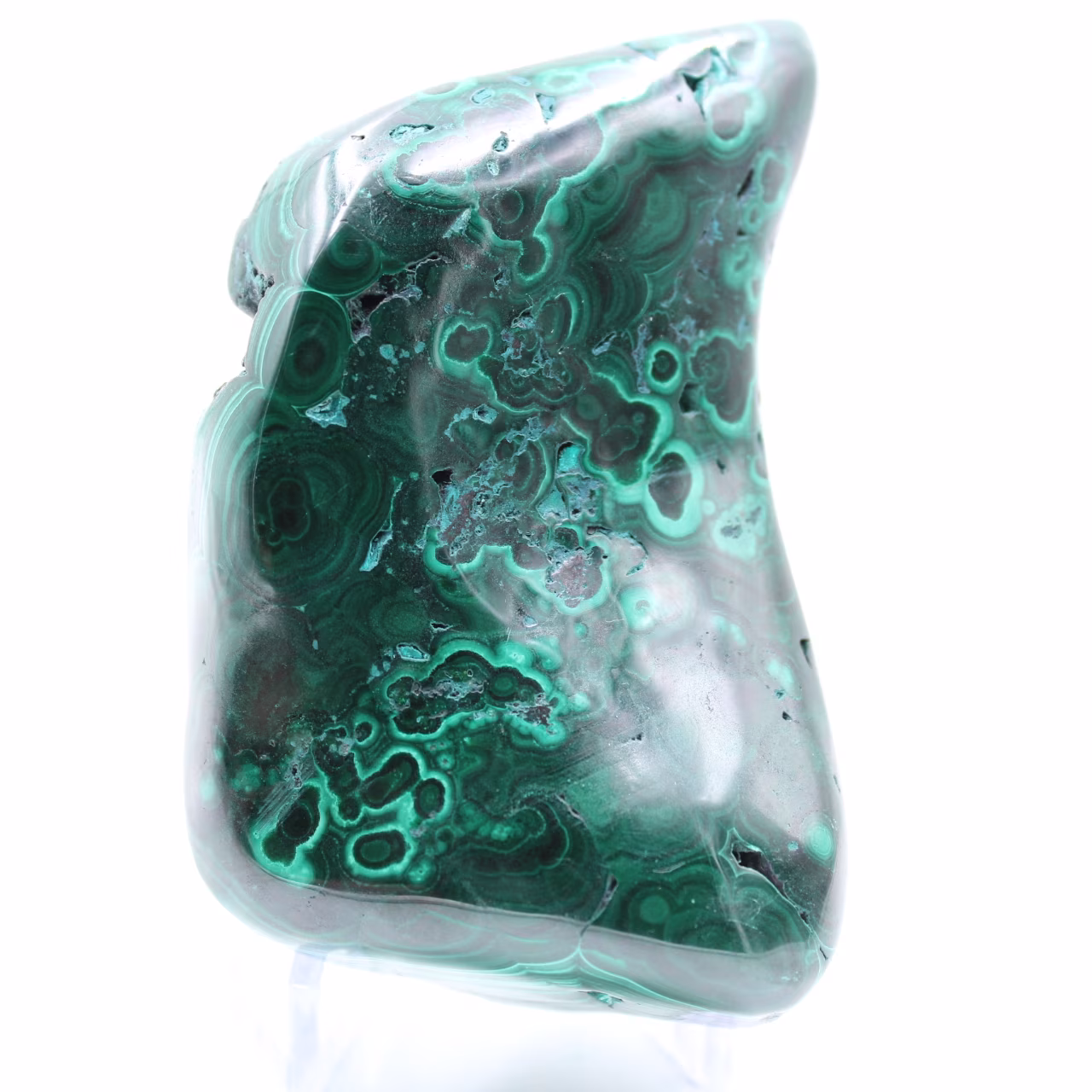 Pierre semi-polie de malachite