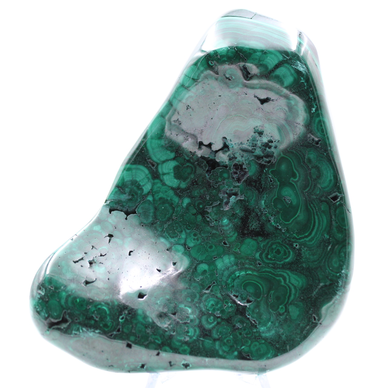 Pierre semi-polie de malachite