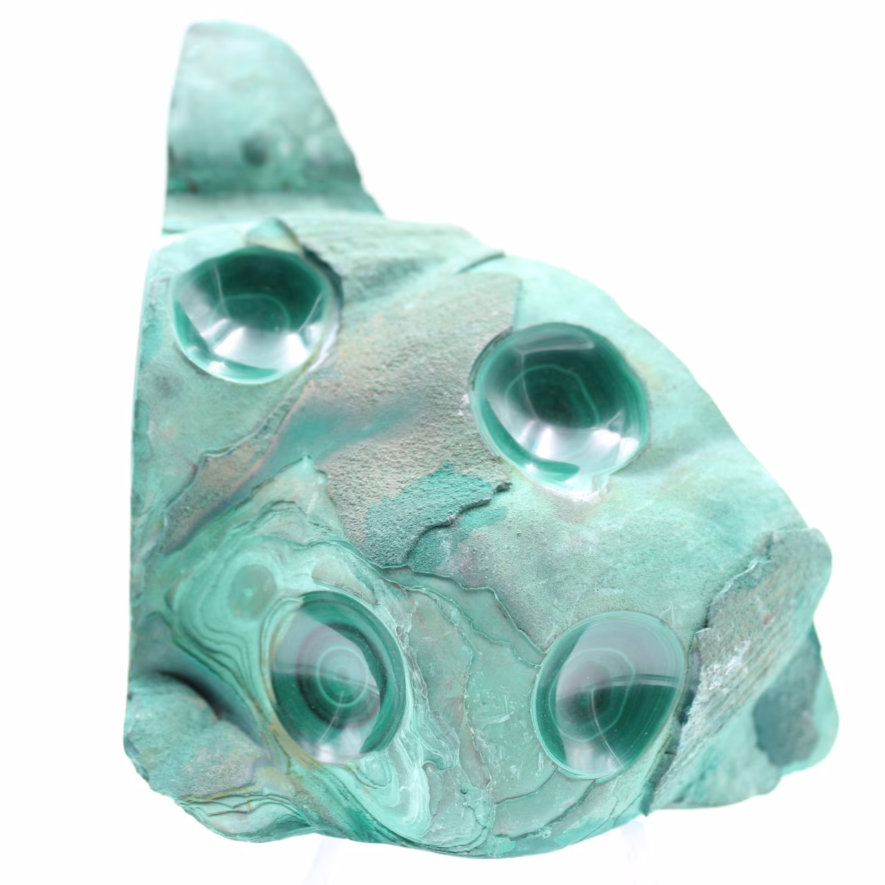 Malachite semi-polie