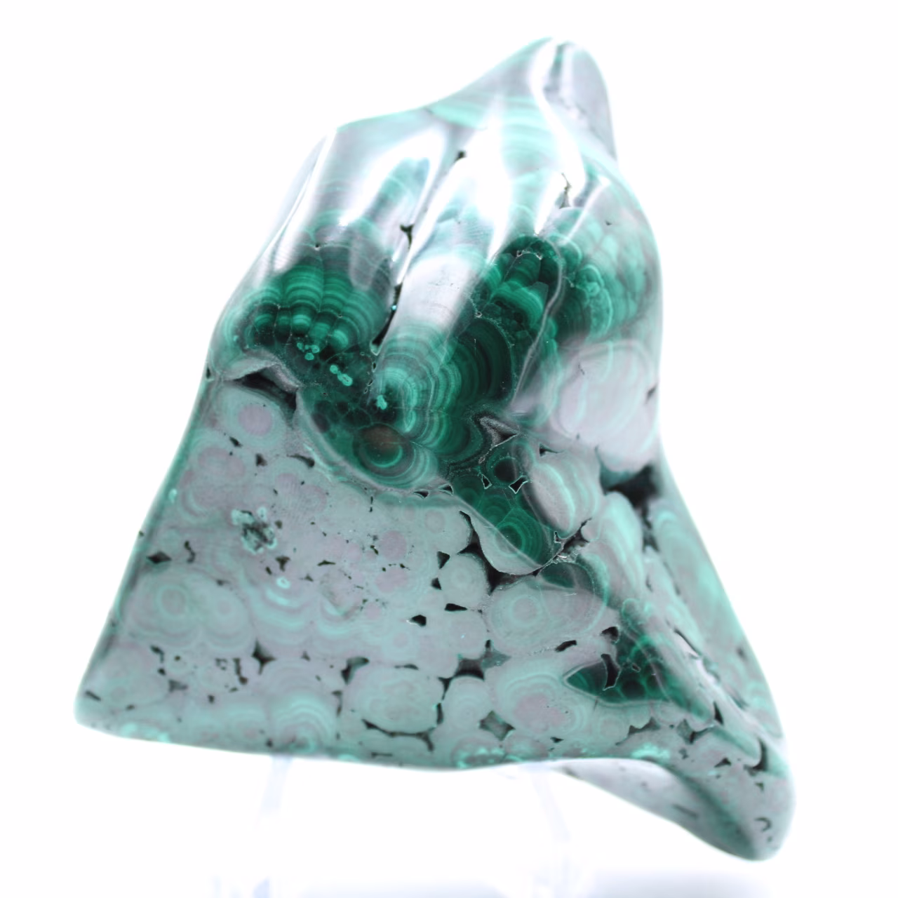 Malachite polie