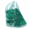 Bloc en malachite poli