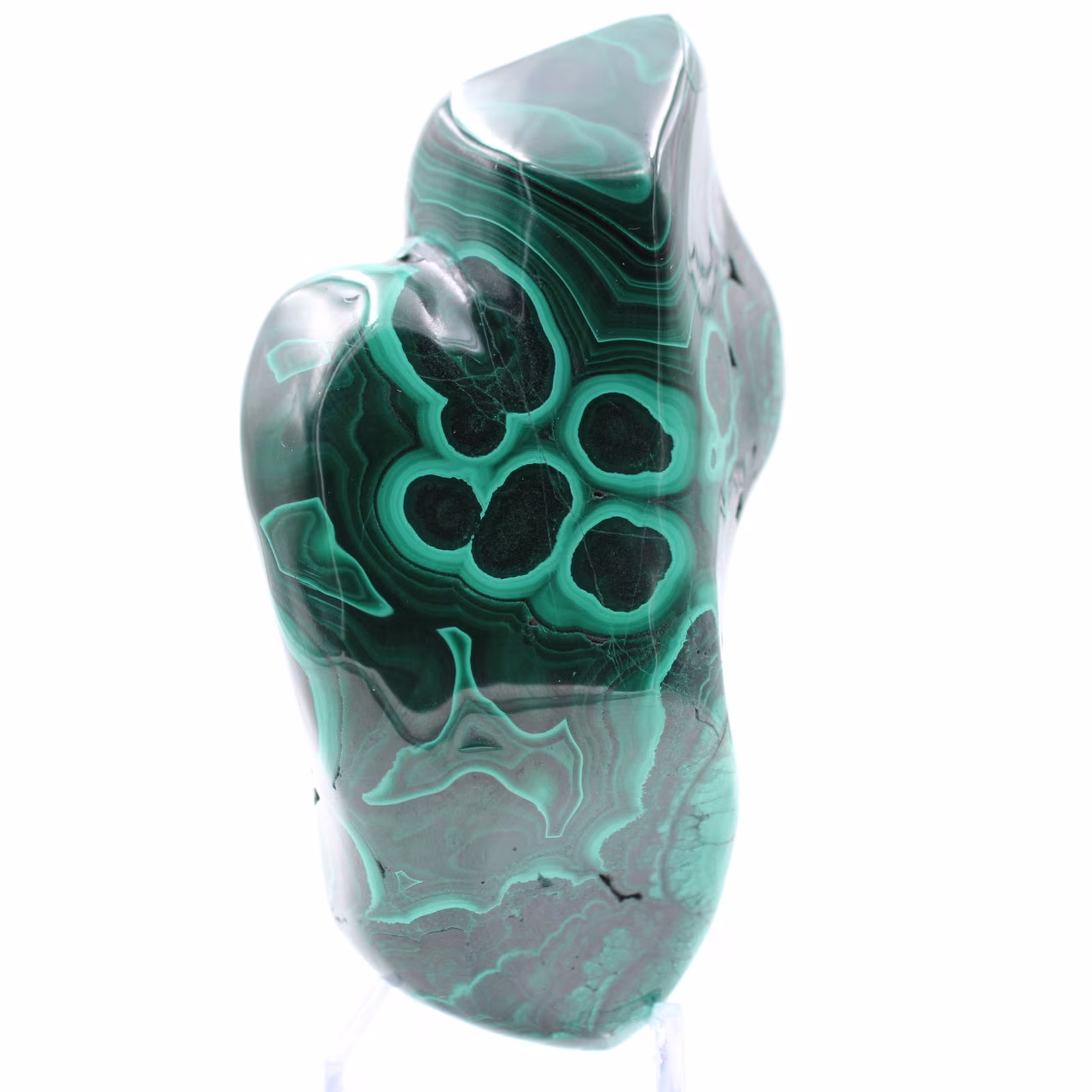 Malachite pierre polie