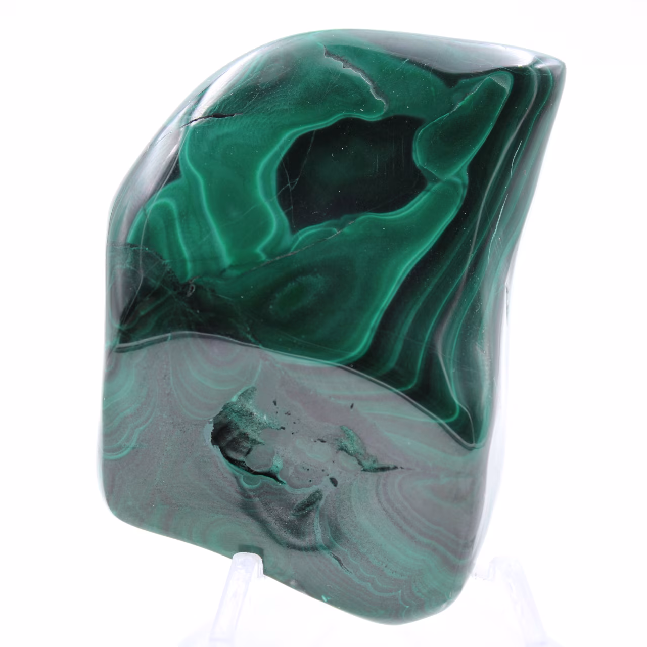 Bloc de malachite naturelle