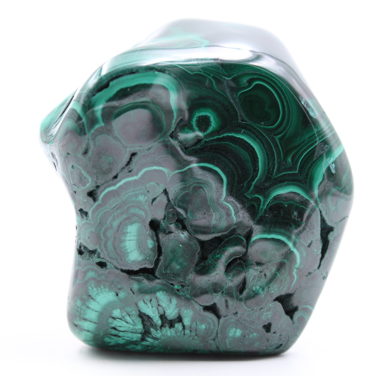 Malachite pierre polie
