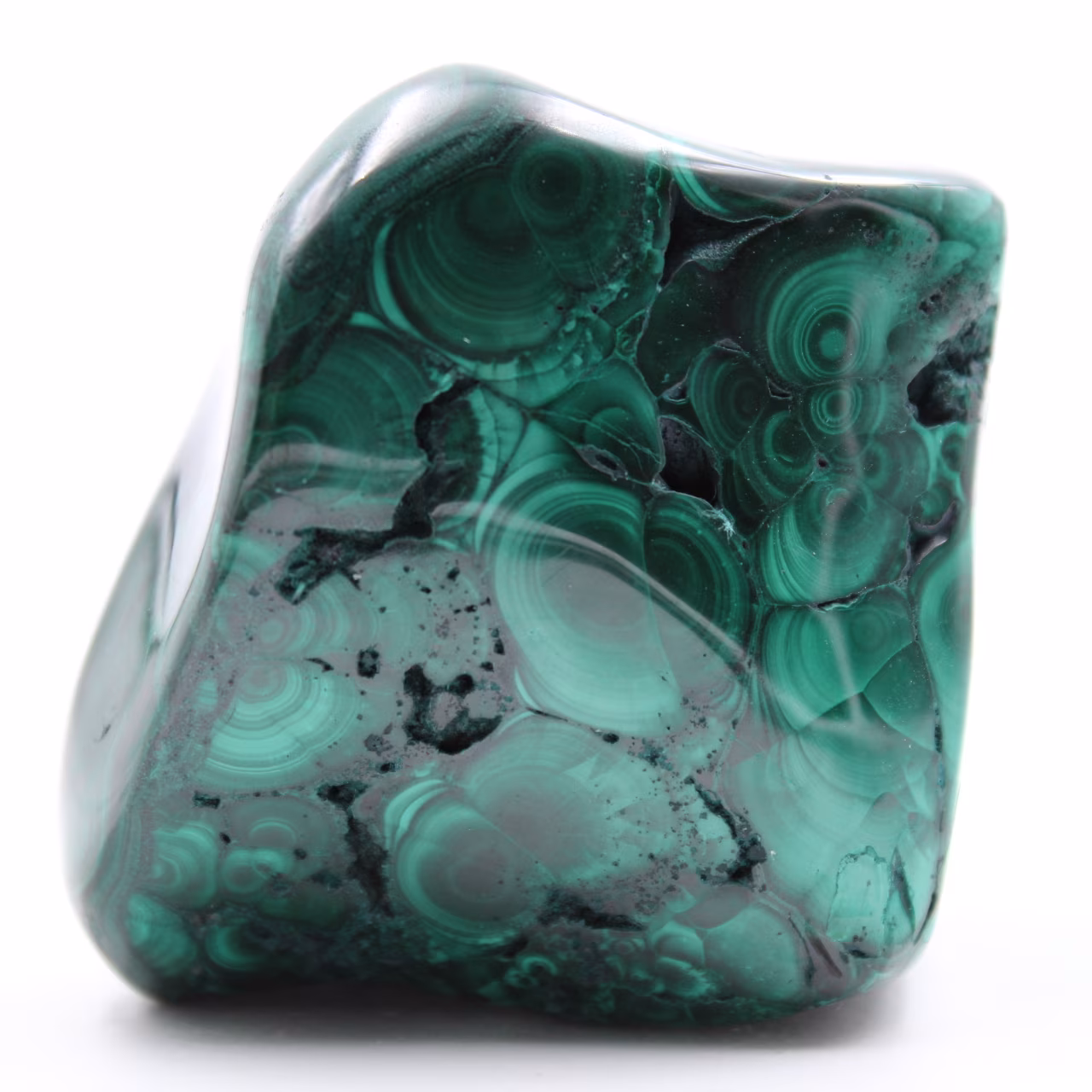 Malachite naturelle polie