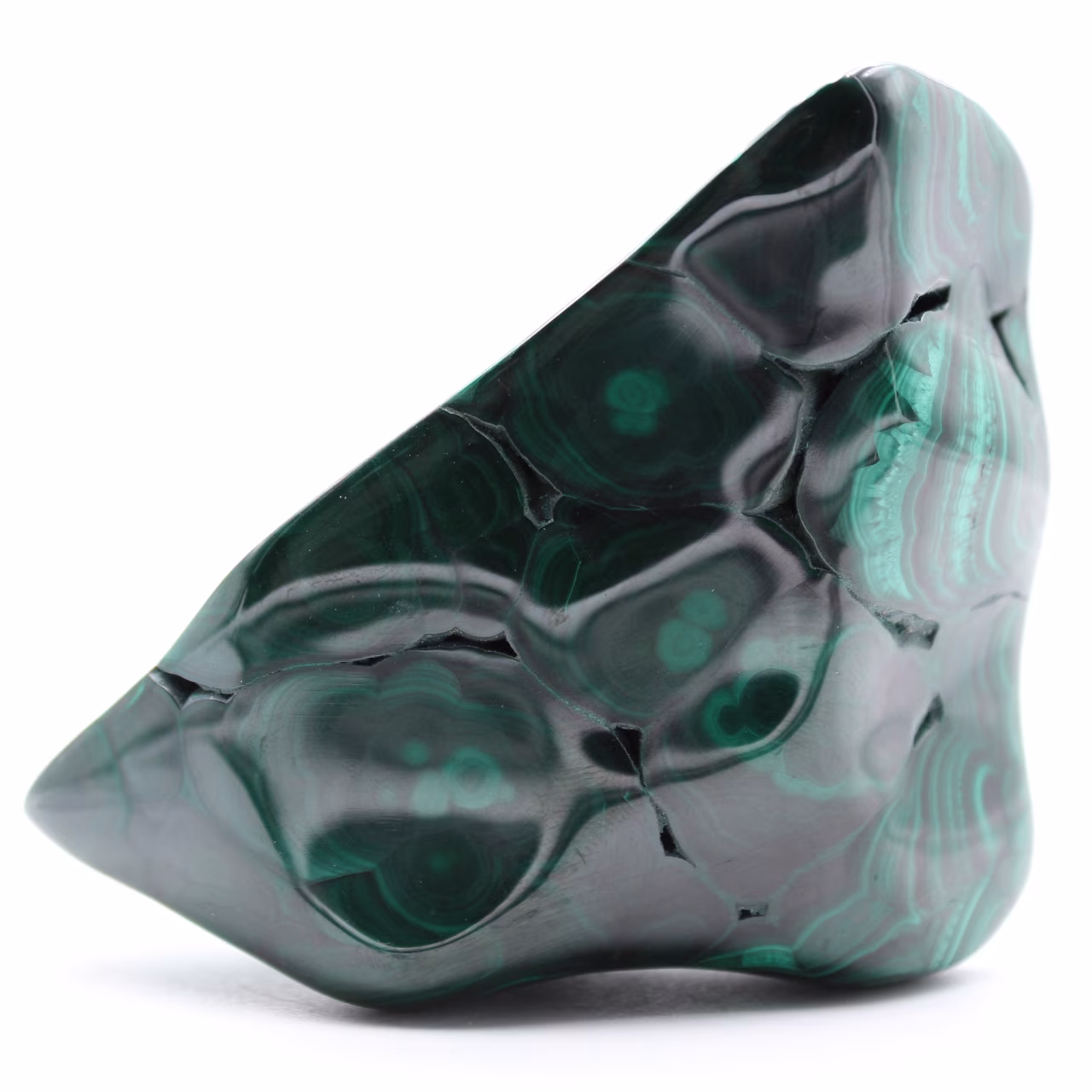 Bloc de malachite naturelle