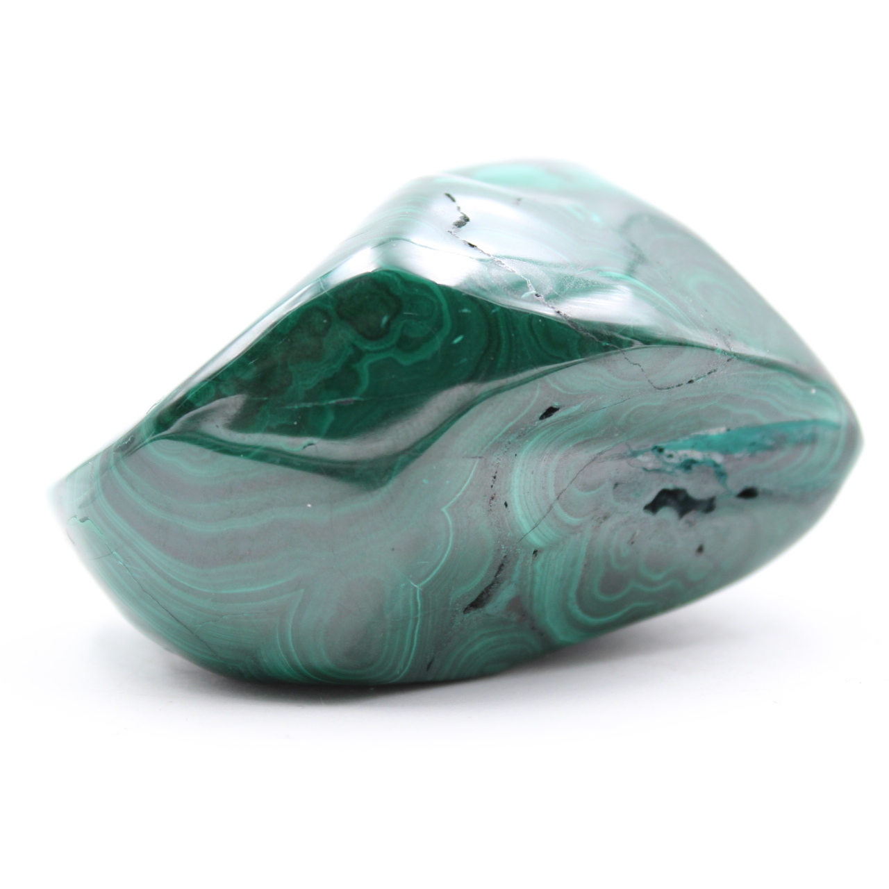 Bloc de malachite naturelle