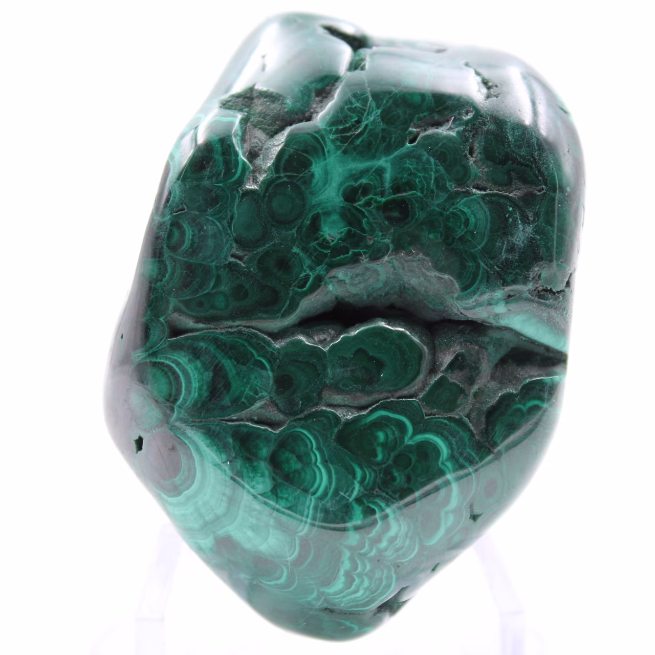 Malachite naturelle polie