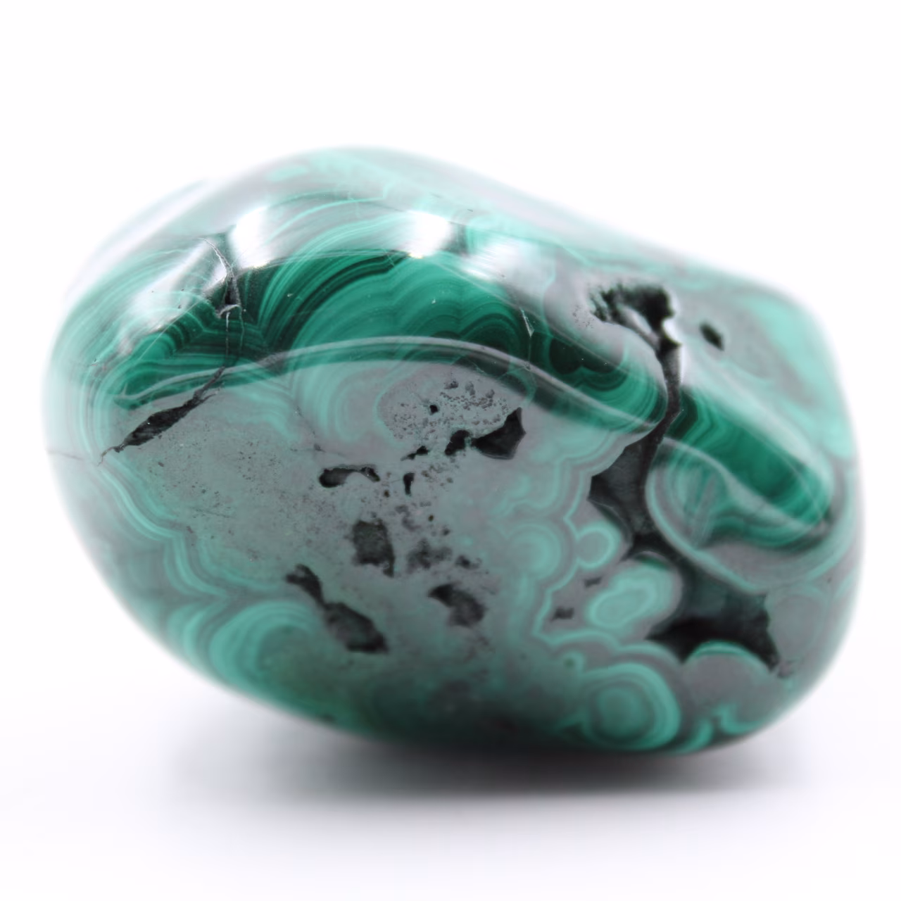 Malachite polie