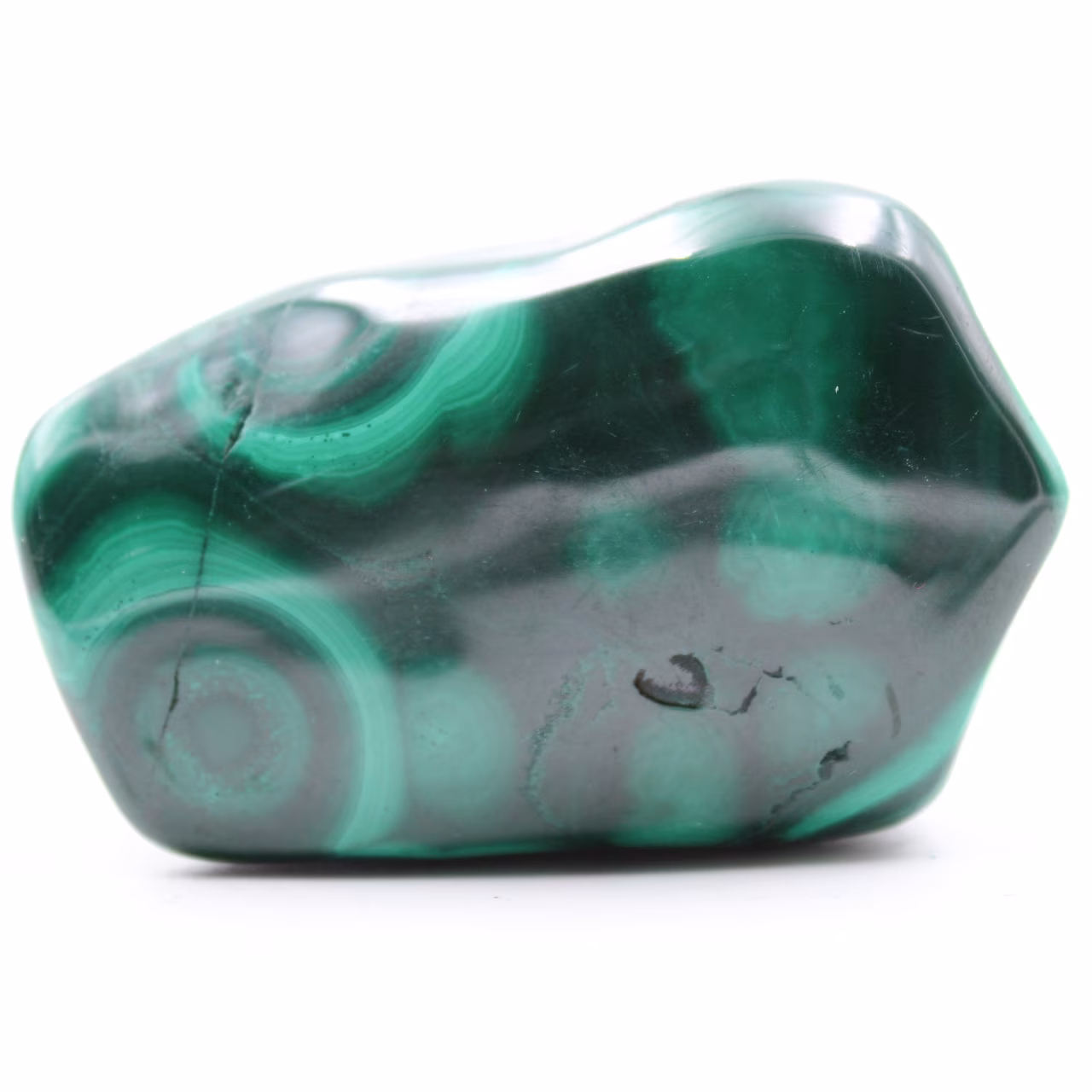 Malachite naturelle polie