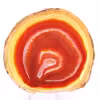 Tranche d’agate orange