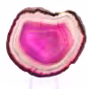 Tranche d’agate rose