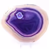 Tranche d’agate violette