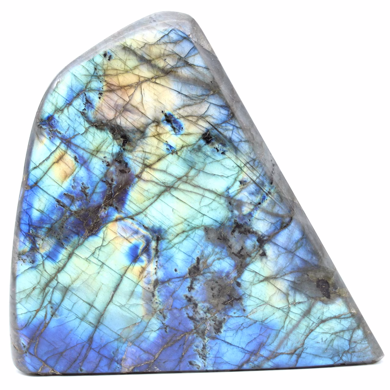 Pierre polie de labradorite