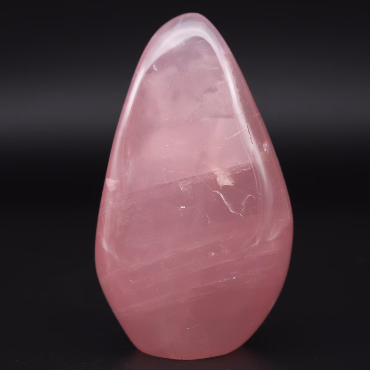 Forme libre en quartz rose